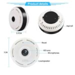 V380 Pro 3MP WIFI 360 Degree Camera Panoramic Fisheye Lens CCTV Smart Home Indoor Wireless Camera Security Protection - Image 2