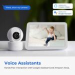 IMILAB C22 WiFi Baby Monitor Indoor Camera - AI Detection Night Vision 2-Way Audio 360° PTZ for Child Safety - Image 2