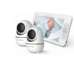 SM70V2 7" 1080P HD Split Screen Video Baby Monitor with two Camera, Hack Proof, Remote Zoom/Pan/Tilt, 4000mAh Battery - Image 2