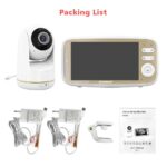 VB803 Baby Monitor 5 Inch 720P Larger Display With Camera 330° Pan 135° Tilt 3X Zoom 2 Way Audio Night Vision Babysitter Camera - Image 2