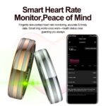 Smart Ring - Fitness Tracker with Sleep Monitor, Pedometer & 20+ Exercise Modes, IP68 Waterproof, USB Rechargeable, Stainless S - Image 2