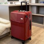 New front opening boarding suitcase men women 20/24/26 inch lightweight trolley travel luggage fashion USB charging luggage - Image 2