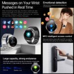 NEW Sapphire Glass AMOLED Blood Pressure Smart Watches ECG Blood Oxygen Blood Pressure Sport Health Track Clock Smart watche NFC - Image 2