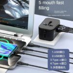 GaN Fast Charger Adapter Multi-Port 1-to-Multi Global Travel Converter for Worldwide Use - Image 2