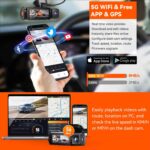 Vantrue N5 DashCam 4 Channel WiFi 360° All Sides STARVIS 2 IR Night Vision Voice Control GPS Car Dash Cam Support 512GB Max
