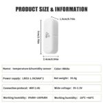 Tuya Wifi Temperature Sensor Smart Home Device Temperature And Humidity Sensor Compatible With Smart Life APP Alexa Google Voice - Image 2