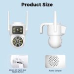 BESDER 8MP WiFi Camera PTZ Dual Screens Auto Tracking Night Vision CCTV Surveillance Camera Outdoor 4MP Security IP Camera icsee - Image 2