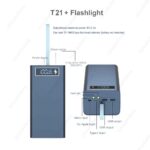 Dual USB 21X18650 Power Bank Power Box with Light Wireless Fast Charging Box Removable Battery Charging Box DIY Shell - Image 2