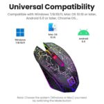 Bluetooth 5.2 Mouse RGB 2.4G Wireless Mouse Dual-Mode Gaming Mouse 6 Buttons Silent Mouse For MacBook Tablet Laptops Computer - Image 2