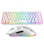 Hot selling HXSJ 61 keys V700 RGB luminous mechanical feel keyboard and mouse combos gaming set for computer game - Image 2