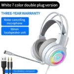 G58 G60 Gaming Headset 7.1 Stereo SVirtual Surround Bass Earphone Headphone with Mic LED Light for Computer PC Gamer Foldable - Image 3