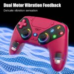 GAMROMBO Wireless Controller for PS5/Playstion 5 Pro/Slim/PC Console W/ RGB Dual Vibration Marco/Turbo Function 3.5mm Audio Jack - Image 3