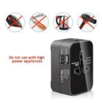 Universal AC power adapter with dual USB charging ports, universal travel plugs and sockets, EU-US AC power adapter - Image 3