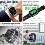 New Blood Pressure Uric Acid Body Fat Smartwatch Micro Physical Examination Five Organ Health Watches Bluetooth Call Smart Watch - Image 2