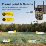 SHIWOJIA 6K 12MP 4G Solar Cameras 60X ZOOM WIFI Wireless Outdoor 360° View Animal Monitoring Solar Battery PTZ IP Camera UBOX - Image 2
