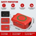 For Makita/Dewalt/Milwaukee 18V Li-ion Battery Wireless Phone Charger USB Adapter With Type-C Charge Port Portable Power Bank - Image 2