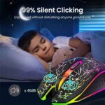Bluetooth 5.2 Mouse RGB 2.4G Wireless Mouse Dual-Mode Gaming Mouse 6 Buttons Silent Mouse For MacBook Tablet Laptops Computer - Image 3