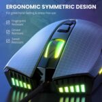 ONIKUMA Wired Gaming Mouse 6 Levels Adjustable 6400 DPI 7 Programmable Buttons 7 RGB Lighting Modes Ergonomic Mice for PC Gamer - Image 2
