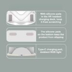 Charging Dock for Meta Quest 3S VR LED Charging Station Display Stand and Controller Mount for Meta Quest 3S/3/2 VR Headset - Image 4