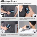 KiCA Pro Double-Head Fascia Gun with LED Display Touchscreen, Deep 13kg Impact Massage Gun, 6 Massage Heads 10 Speeds Power - Image 3