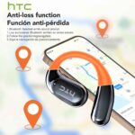 HTC Bluetooth Headphones Full HD LCD Display Wireless Earphones Translation Earbuds Clear Sound Quality with400mAh Charging Case - Image 4