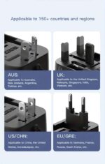 5-In-1 Travel Charger,World All In One Universal Travel Adapter, Two Type C +Two USB FAST Charging Ports For Travel, Home - Image 4