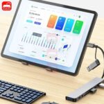 USB C Hub USB Splitter 8 in 1 USB Extender with 4 USB Port 1 USBC Port TF/SD Card Reader Audio Output Compatible for MacBook - Image 4