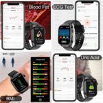New Blood Pressure Uric Acid Body Fat Smartwatch Micro Physical Examination Five Organ Health Watches Bluetooth Call Smart Watch - Image 3