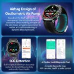 2025 NOYAFA New Air Pump Smart Watch Airbag Precision Measure Sphygmomanometer Heart Rate ECG Uric Acid NFC - Image 4