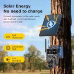 SHIWOJIA 6K 12MP 4G Solar Cameras 60X ZOOM WIFI Wireless Outdoor 360° View Animal Monitoring Solar Battery PTZ IP Camera UBOX - Image 3