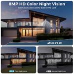 BESDER 8MP WiFi Camera PTZ Dual Screens Auto Tracking Night Vision CCTV Surveillance Camera Outdoor 4MP Security IP Camera icsee - Image 3