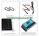 1000W Solar Panel 12V Solar Cell 10A-100A Controller Solar Plate Kit For Phone RV Car Caravan Home Camping Outdoor Battery - Image 2