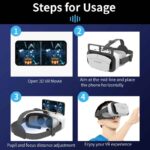 Virtual Reality VR Glasses Headset Viar Devices 3D Helmet Lenses Smart Goggles For Phone Smartphones Cell Viewer Mobile Game Set - Image 4