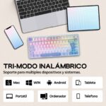 EPOMAKER AULA F75 ISO-ES 75% Spanish QWERTY Hot-Swap Gasket-Mounted Wired/Bluetooth/2.4GHz Wireless Mechanical Gaming Keyboard RGB Backlight - Image 3