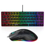 Hot selling HXSJ 61 keys V700 RGB luminous mechanical feel keyboard and mouse combos gaming set for computer game - Image 4