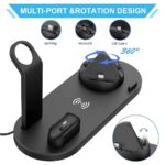 30W 7 in 1 Wireless Charger Stand Pad For iPhone 14 13 12 Pro Max Apple Watch Airpods Pro iWatch 8 7 Fast Charging Dock Station - Image 2