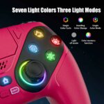 GAMROMBO Wireless Controller for PS5/Playstion 5 Pro/Slim/PC Console W/ RGB Dual Vibration Marco/Turbo Function 3.5mm Audio Jack - Image 4