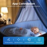 IMILAB C22 WiFi Baby Monitor Indoor Camera - AI Detection Night Vision 2-Way Audio 360° PTZ for Child Safety - Image 4