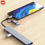 USB C Hub USB Splitter 8 in 1 USB Extender with 4 USB Port 1 USBC Port TF/SD Card Reader Audio Output Compatible for MacBook - Image 5