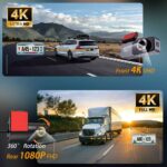 Aprilboy 4K WiFi Dash Cam for Cars Front and Rear Dual Lens Auto Dashcam Time-lapse Video Support 24H Parking Monitor Black Box - Image 4