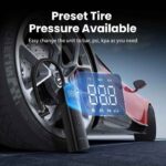 UGREEN Car Air Pump Portable Air Compressor for Car Motorcycles Bicycle Electric Tire Inflator with LCD Digital Display - Image 5