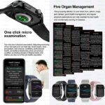 New Blood Pressure Uric Acid Body Fat Smartwatch Micro Physical Examination Five Organ Health Watches Bluetooth Call Smart Watch - Image 4