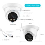 New 4K 8MP IP Camera Audio Outdoor POE H.265 Onvif Wide Angle 2.8mm AI Color Night Vision Home CCTV Video Surveillance Security - Image 3
