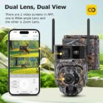 SHIWOJIA 6K 12MP 4G Solar Cameras 60X ZOOM WIFI Wireless Outdoor 360° View Animal Monitoring Solar Battery PTZ IP Camera UBOX - Image 4