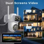 BESDER 8MP WiFi Camera PTZ Dual Screens Auto Tracking Night Vision CCTV Surveillance Camera Outdoor 4MP Security IP Camera icsee - Image 4