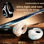Open-Ear Air Conduction Earbuds Bluetooth 5.4 Clip-On Single Headset HIFI Stereo Sound Waterproof Sport/Running Mini Earphone - Image 3