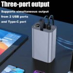 DIY 6*21700 Battery Power Bank Kit 30000mAh Camping LED Light PD/QC 22.5W Fast Charging USB-C/Micro Input Aluminum Case - Image 5