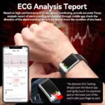 New Uric Acid Blood lipids Smart Bracelet Men ECG Blood Pressure Heart Rate Call Reminder Health Smart Bracelet No Screen Design - Image 4