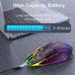 Bluetooth 5.2 Mouse RGB 2.4G Wireless Mouse Dual-Mode Gaming Mouse 6 Buttons Silent Mouse For MacBook Tablet Laptops Computer - Image 5