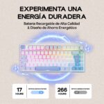 EPOMAKER AULA F75 ISO-ES 75% Spanish QWERTY Hot-Swap Gasket-Mounted Wired/Bluetooth/2.4GHz Wireless Mechanical Gaming Keyboard RGB Backlight - Image 4